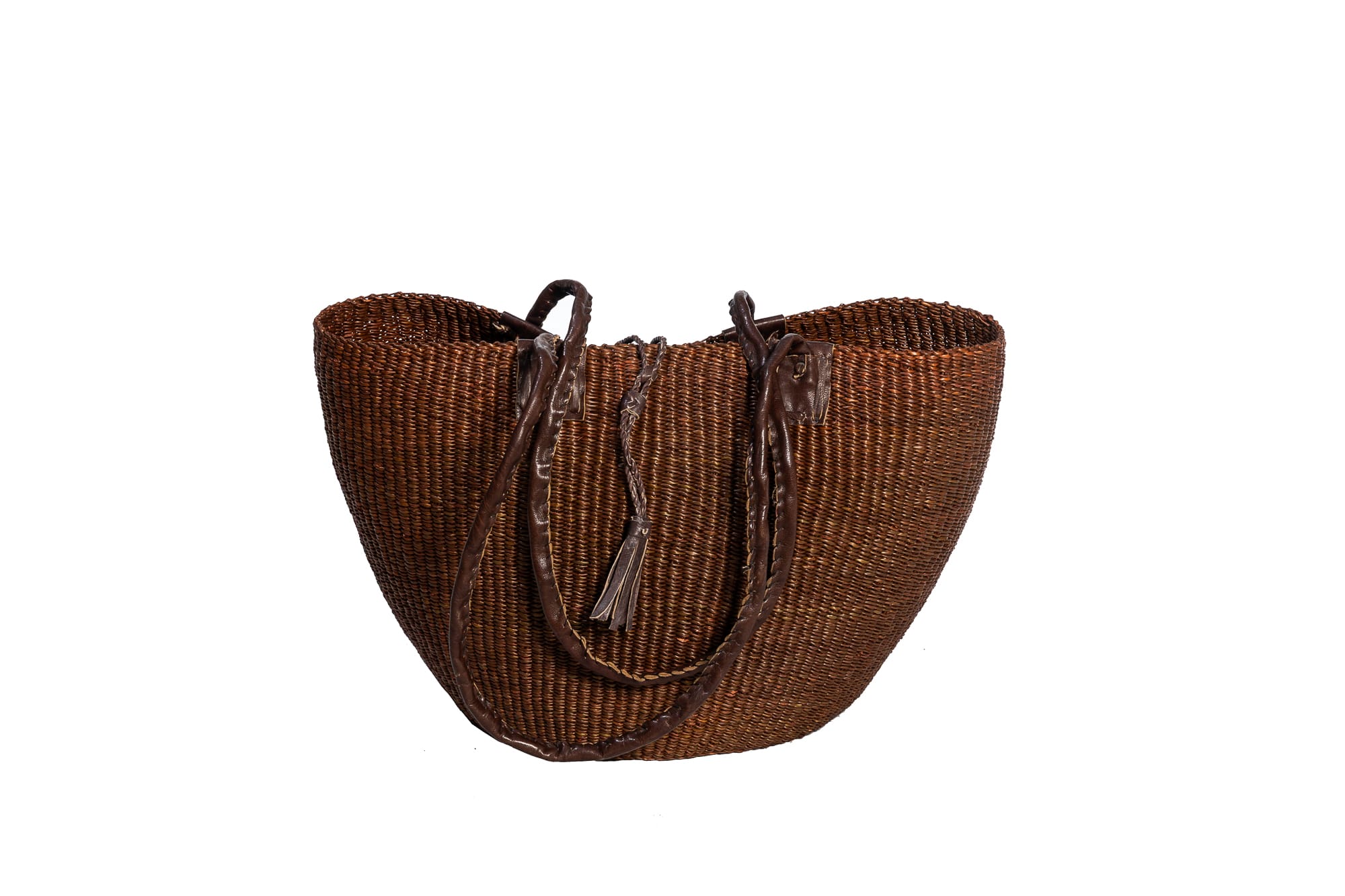KORILAUKKU, Ruskea / BASKET BAG, Brown