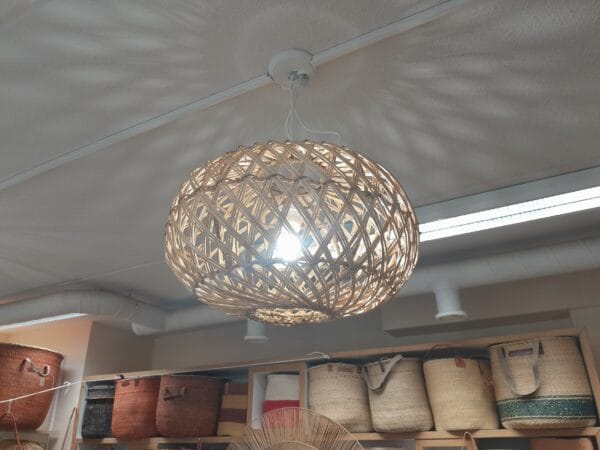 LAMPUNVARJOSTIN Malawi, Pyöreä kurpitsa / LAMP SHADE Malawi, Round pumpkin - Image 2